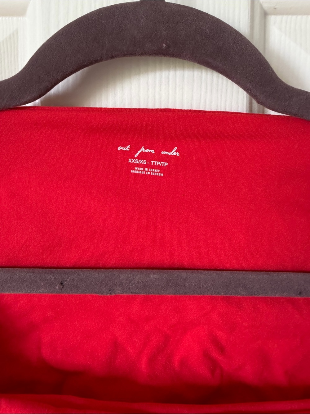 Urban Outfitters Bright Red Square-Neck Long Sleeve Top - Picture 2 of 2